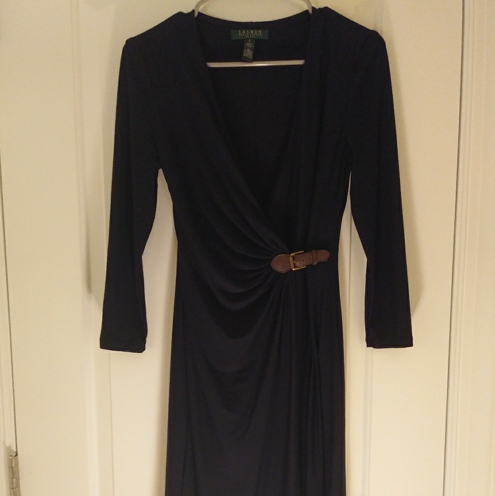Ralph Lauren sheath dress navy sz2
